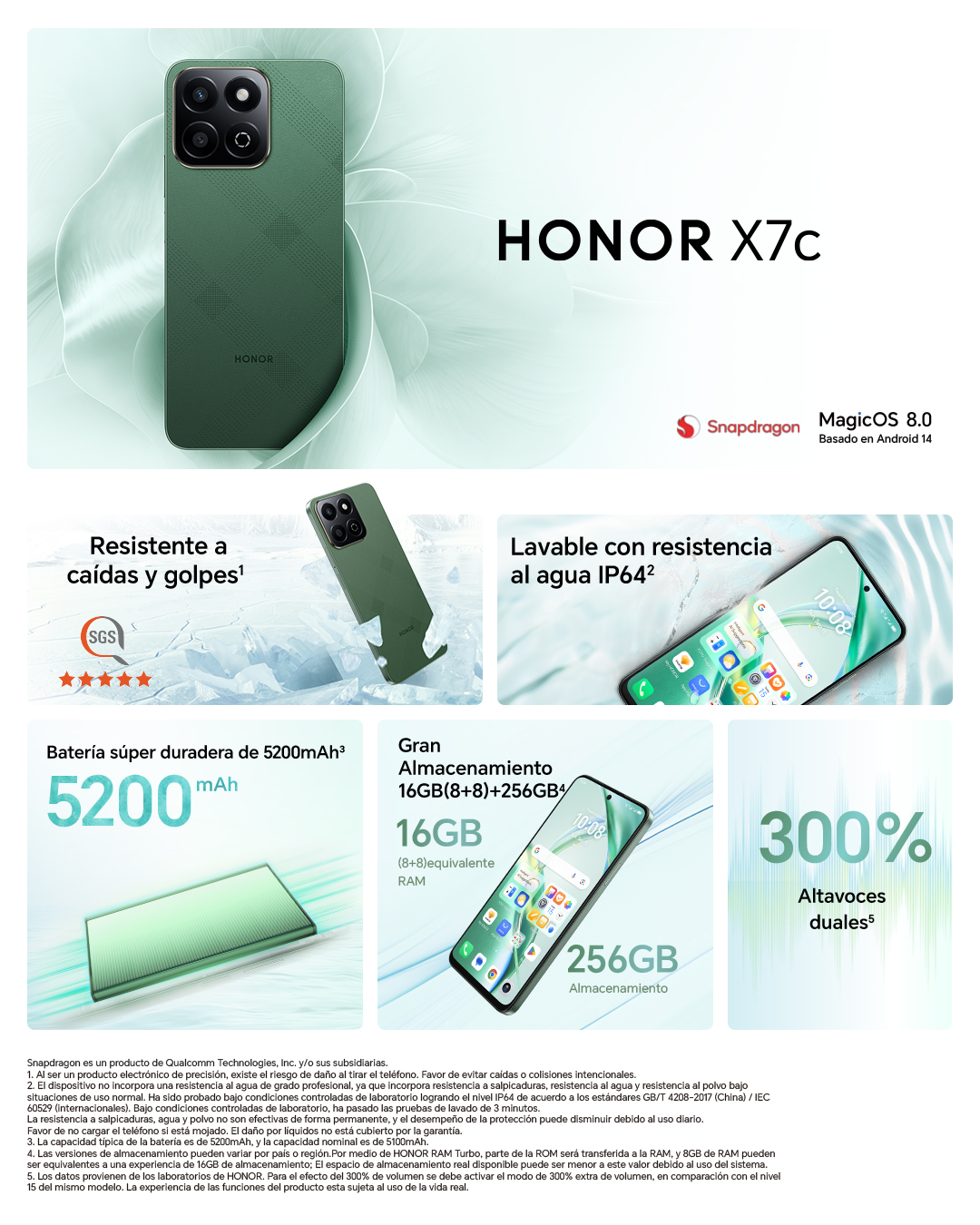 Honor X7c 8GB+256GB Ondas Violeta